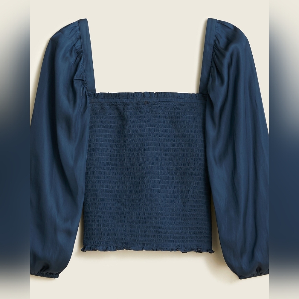 J.Crew Square Neck Top | S | Blue